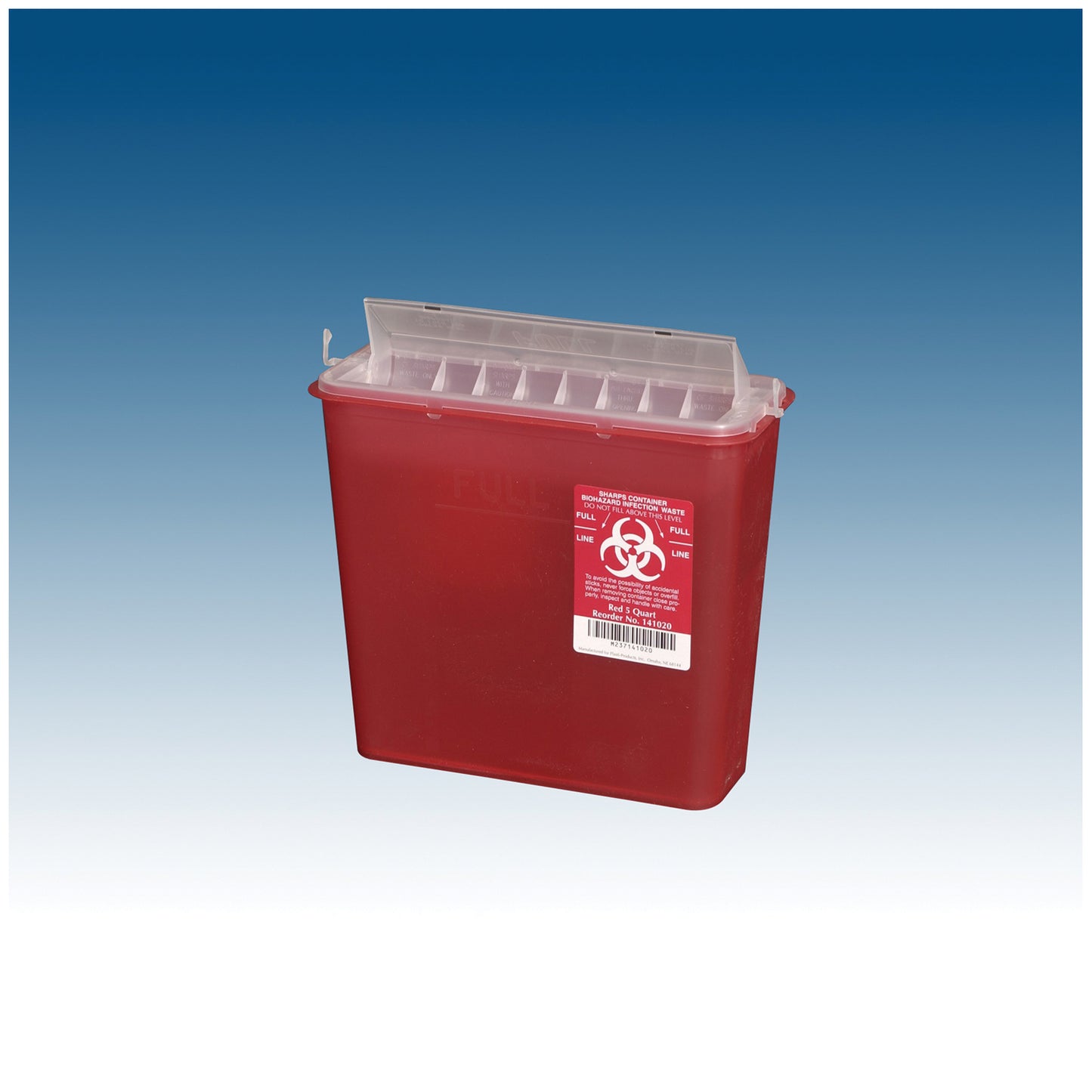 PLASTI WALL MOUNTED SHARPS DISPOSAL SYSTEM, 10 per box, 2 boxes per case