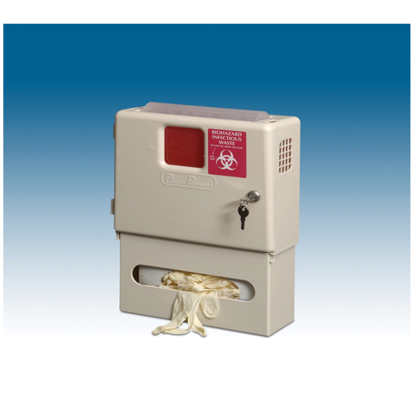 PLASTI WALL MOUNTED SHARPS DISPOSAL SYSTEM, 1 per case