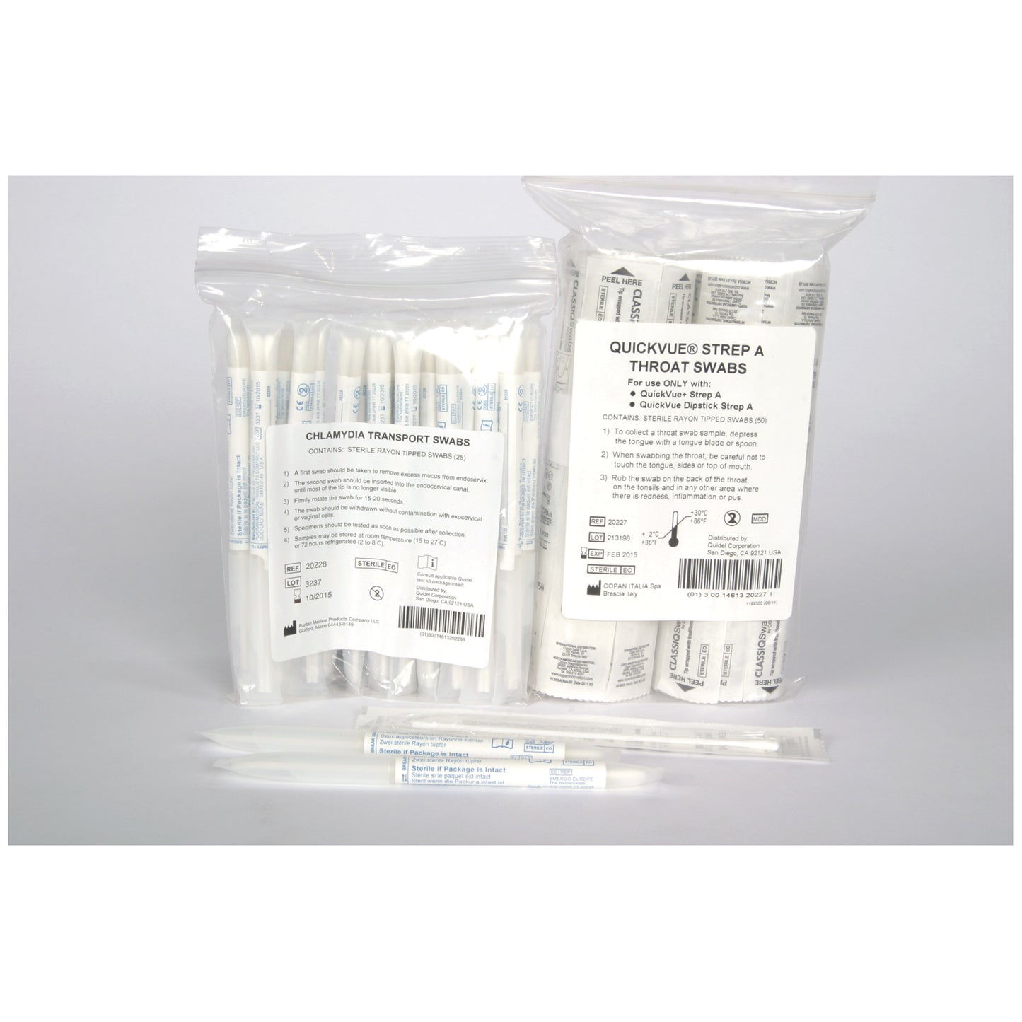 QUIDEL SWABS, 25 per pack