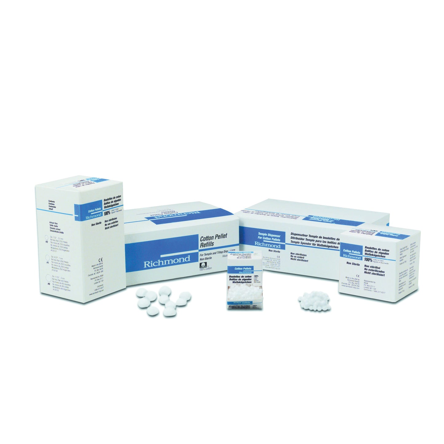 RICHMOND COTTON PELLETS, 12 per box