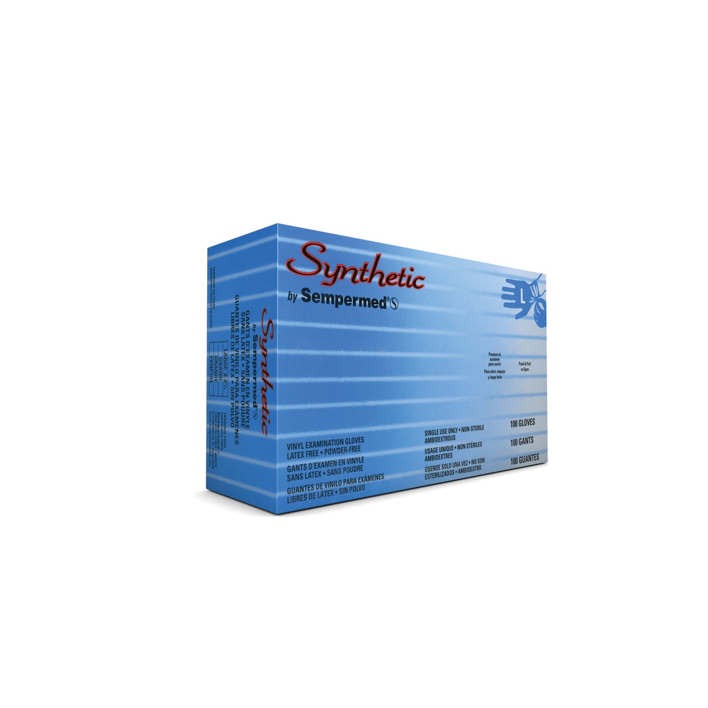 HARPS USA SYNTHETIC GLOVE, 100 per box, 10 boxes per case