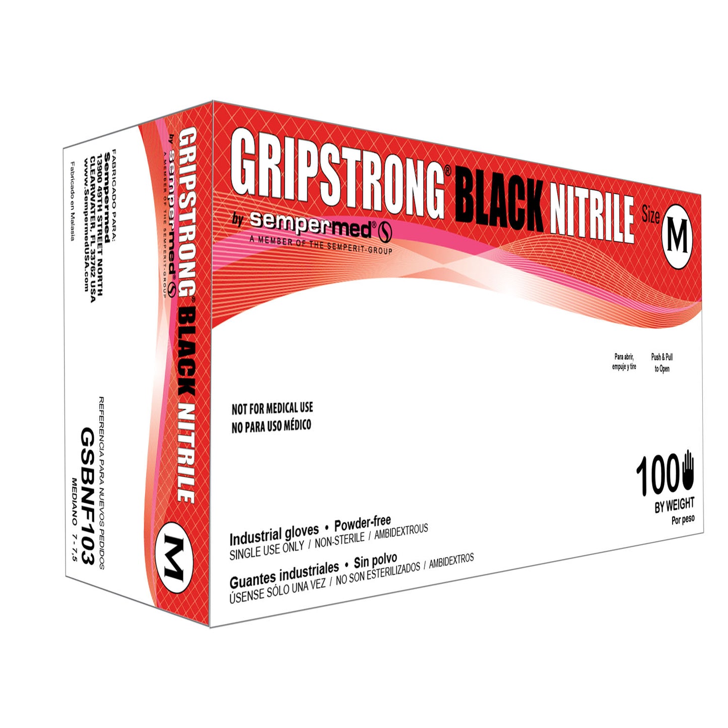HARPS USA GRIPSTRONG GENERAL PURPOSE NITRILE GLOVE, 100 per box, 10 boxes per case