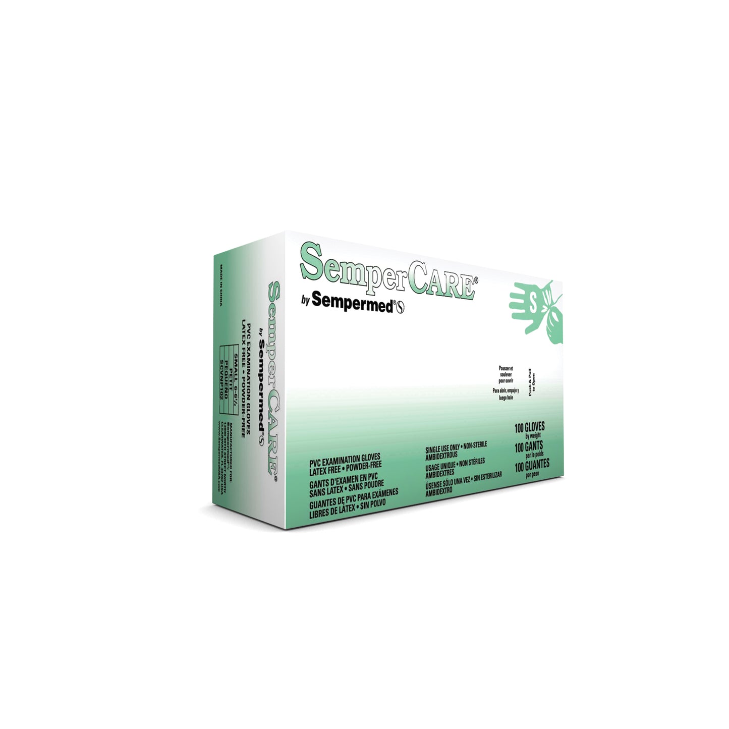 HARPS USA SEMPERCARE VINYL GLOVE, 100 per box, 10 boxes per case