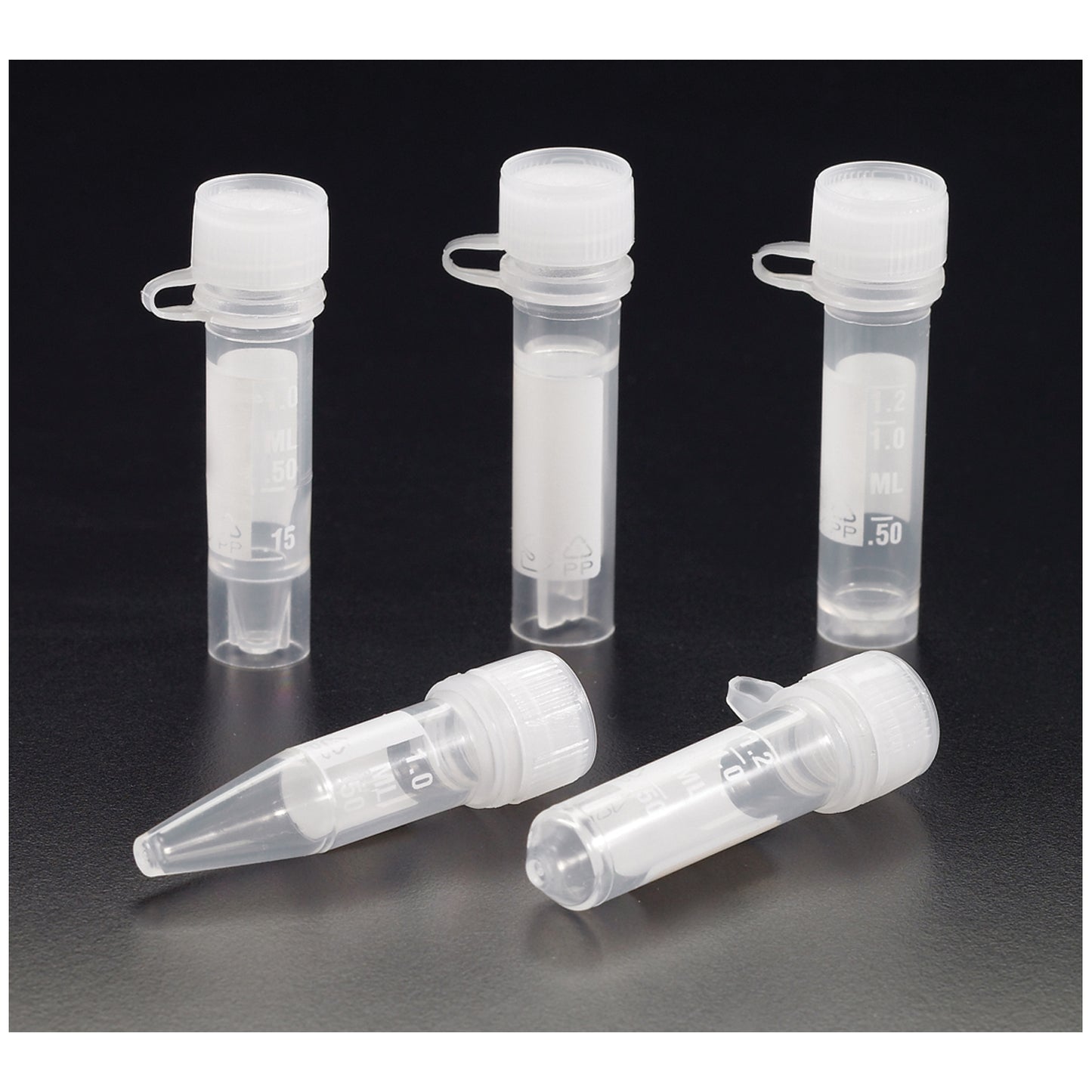 SIMPORT MICREWTUBE TUBES WITH LIP SEAL SCREW CAP & ATTACHMENT LOOP, 50 per pack, 10 packs per case