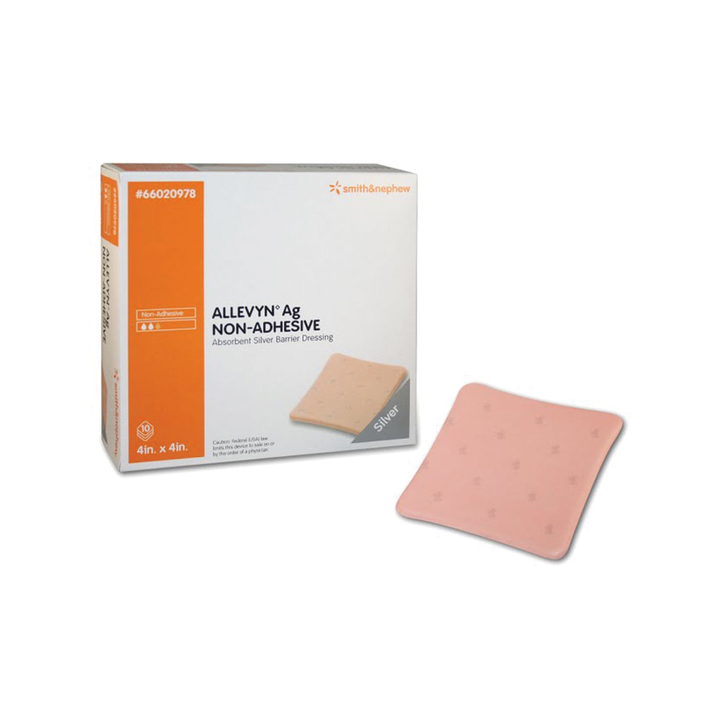 SMITH & NEPHEW ALLEVYN AG NON-ADHESIVE DRESSINGS, 10 per box, 7 boxes per case