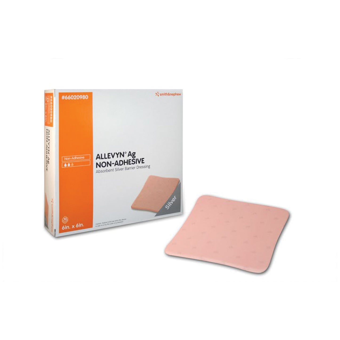 SMITH & NEPHEW ALLEVYN AG NON-ADHESIVE DRESSINGS, 10 per box, 3 boxes per case