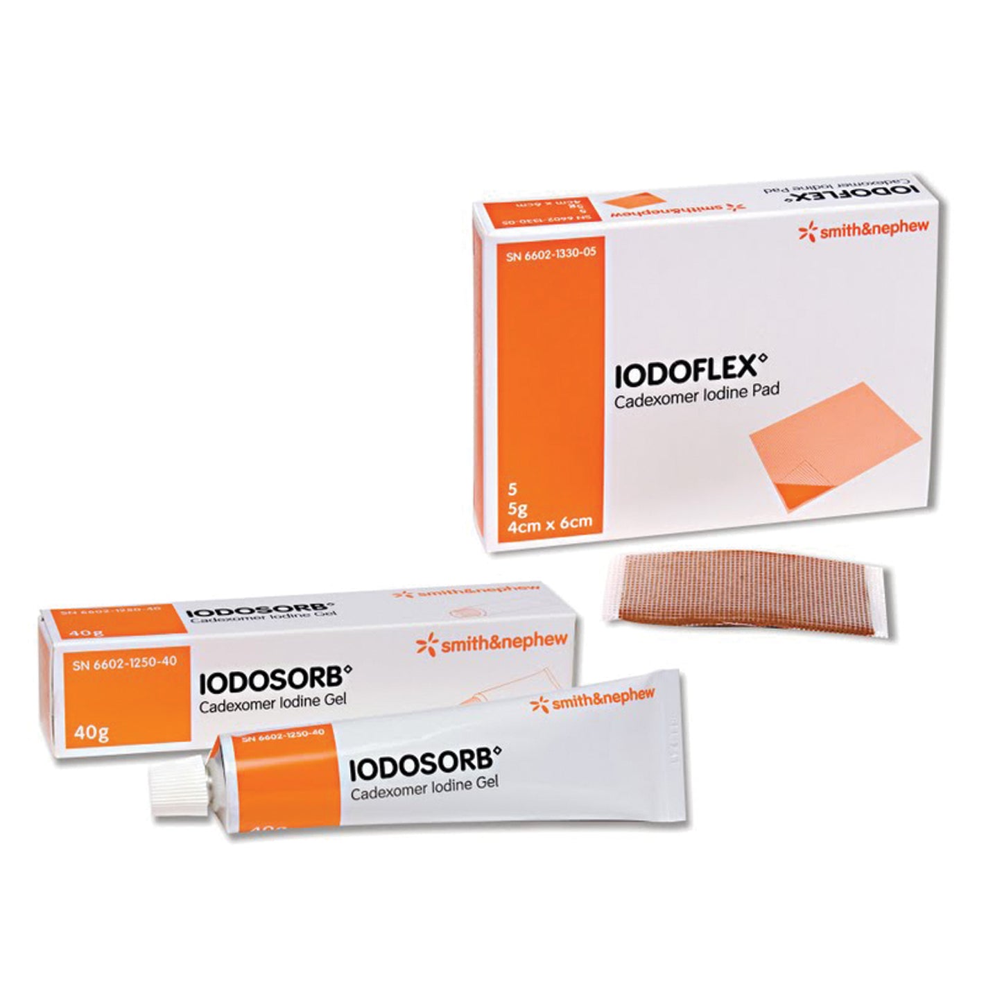 SMITH & NEPHEW IODOFLEX WOUND GEL PADS, 3 per box, 12 boxes per case