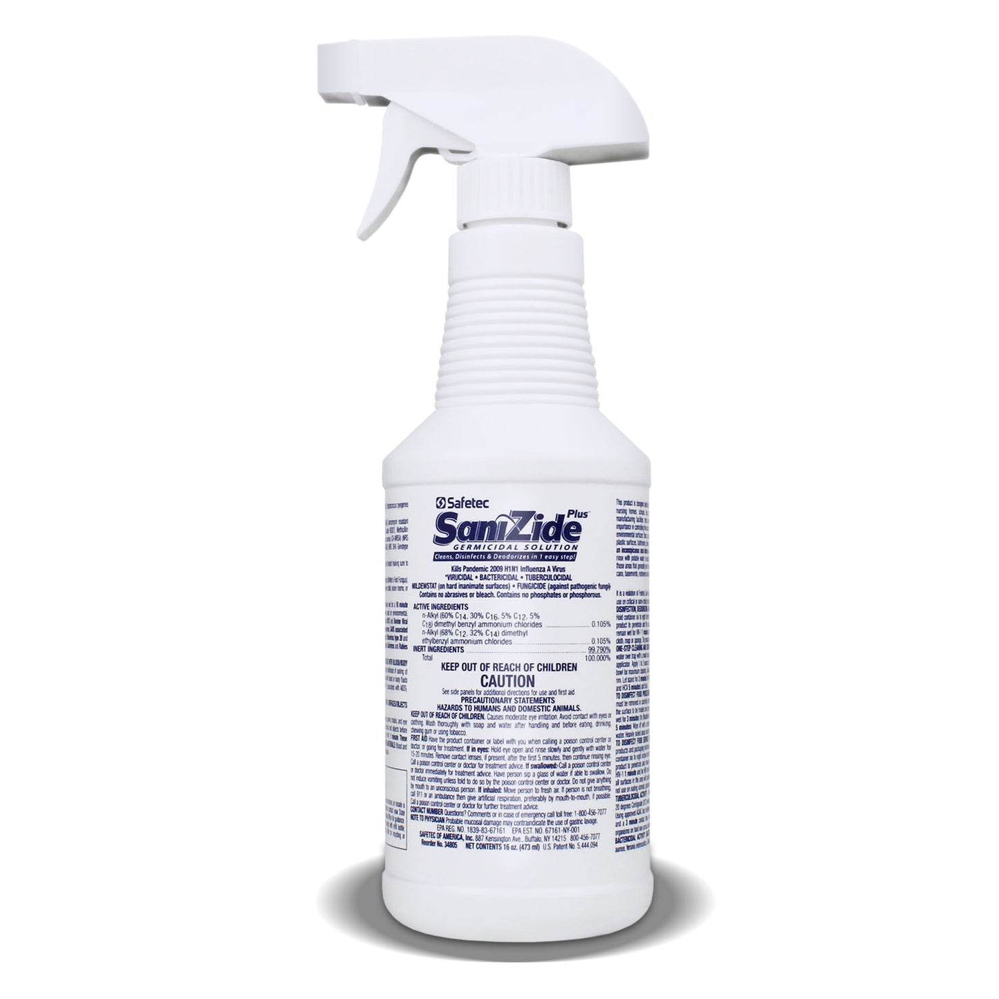 SAFETEC SANIZIDE PLUS SURFACE DISINFECTANT SPRAY