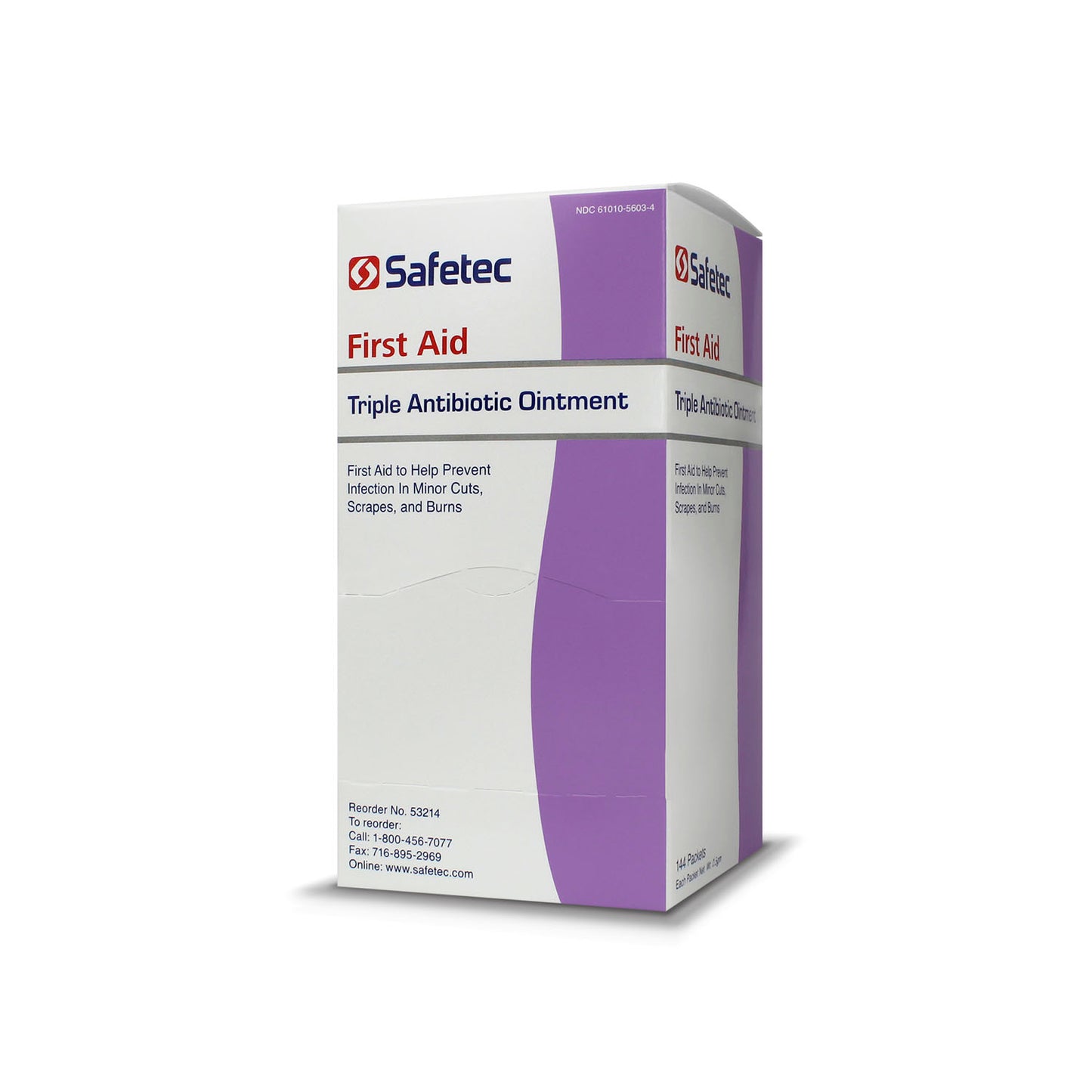 SAFETEC TRIPLE ANTIBIOTIC OINTMENTS, 144 per box, 12 boxes per case