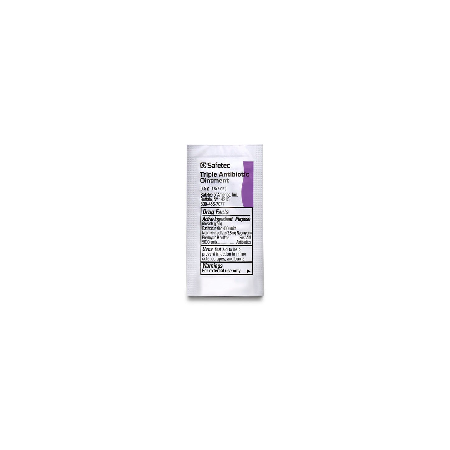 SAFETEC TRIPLE ANTIBIOTIC OINTMENTS, 2000 per case