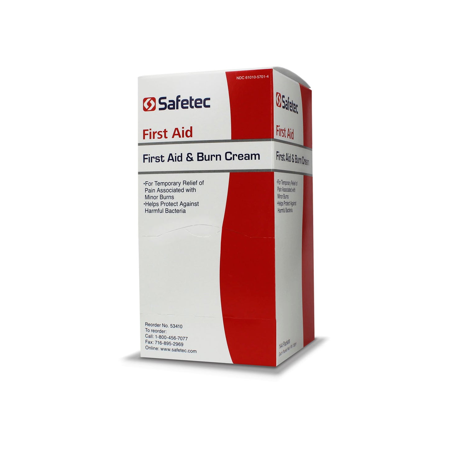 SAFETEC FIRST AID & BURN CREAM, 12 boxes per case