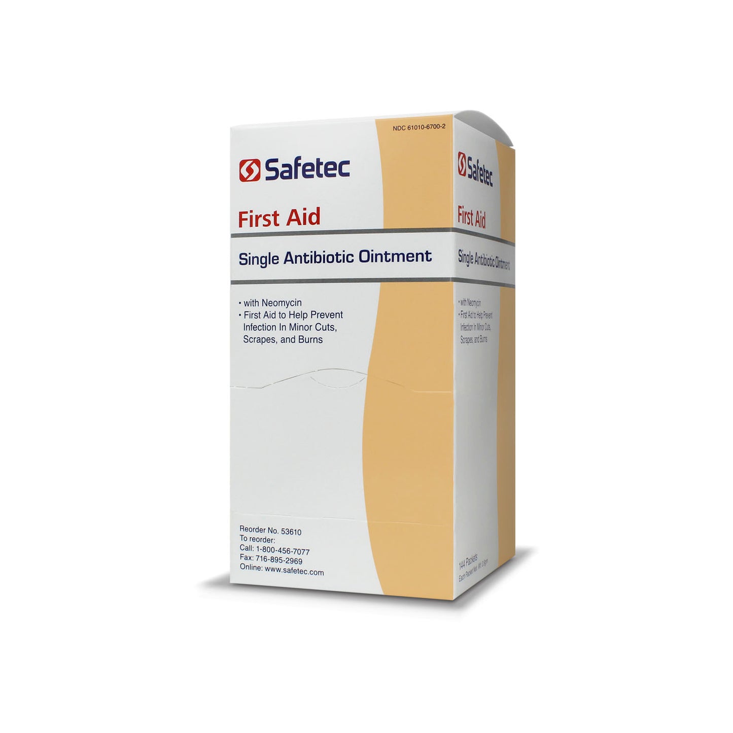 SAFETEC SINGLE ANTIBIOTIC OINTMENT WITHI NEOMYCIN SULPHATE, 12 boxes per case