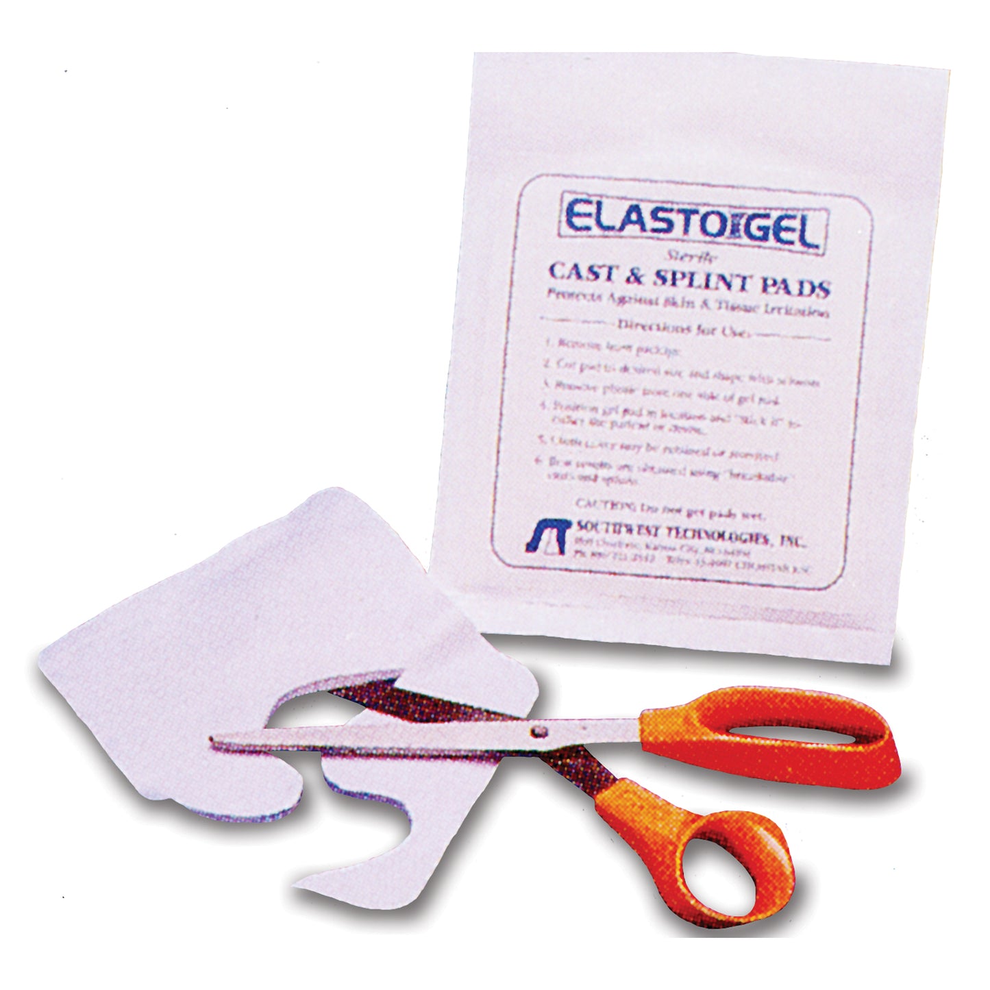 SOUTHWEST ELASTO-GEL CAST & SPLINT PADS, 5 per box, 20 boxes per case