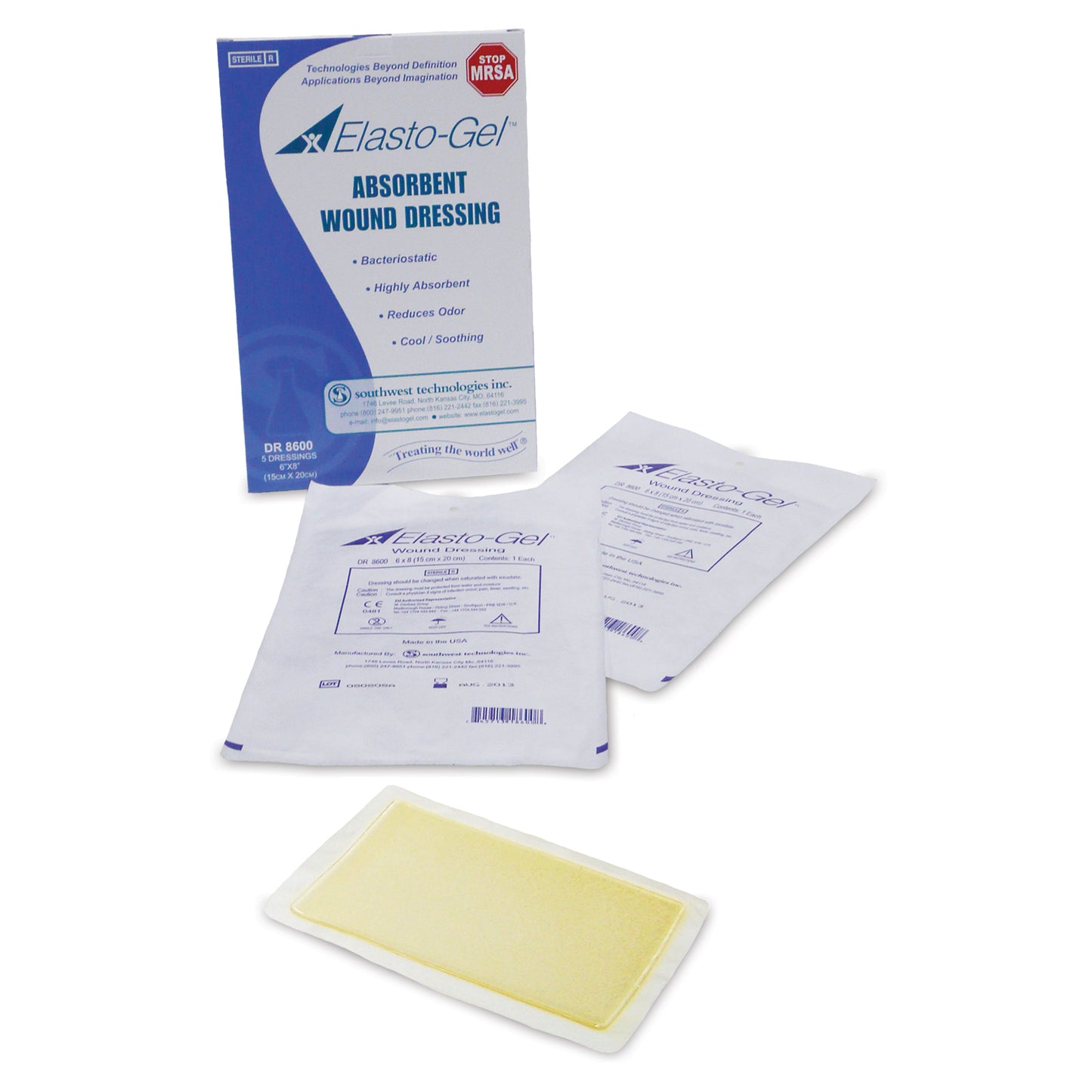SOUTHWEST ELASTO-GEL WOUND CARE, 5 per box