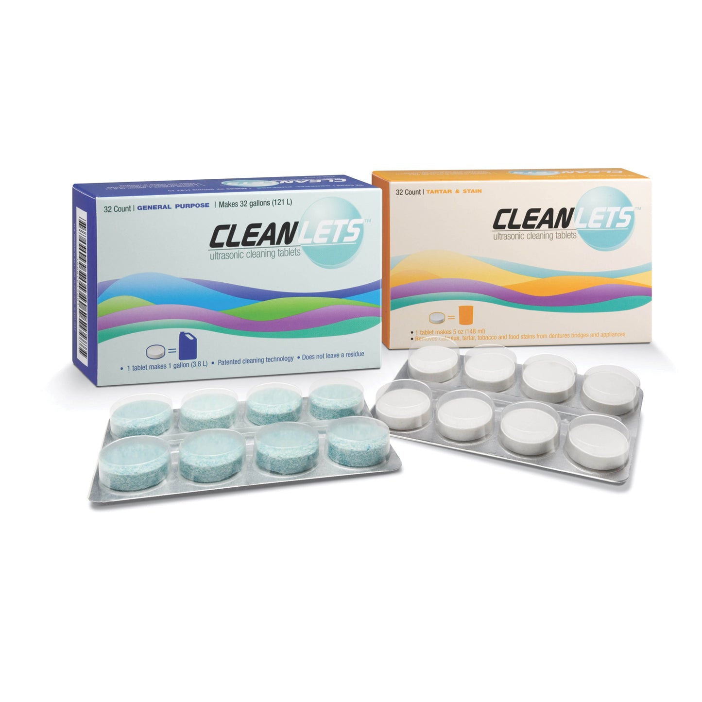 SULTAN CLEANLETS ULTRASONIC TABLETS, 32 per box