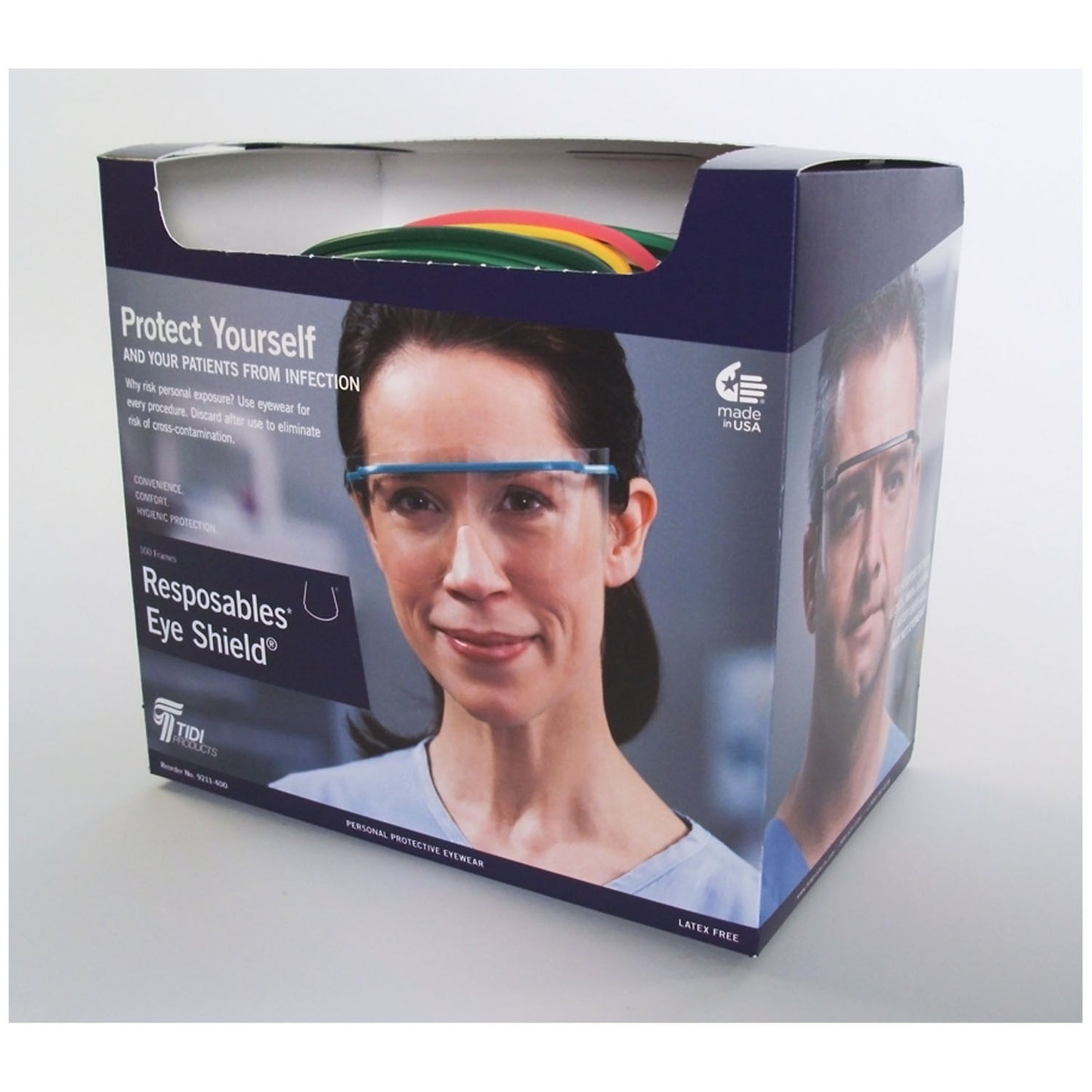 TIDISHIELD ASSEMBLE 'N GO EYESHIELD ASSORTED FRAMES, 100 per case