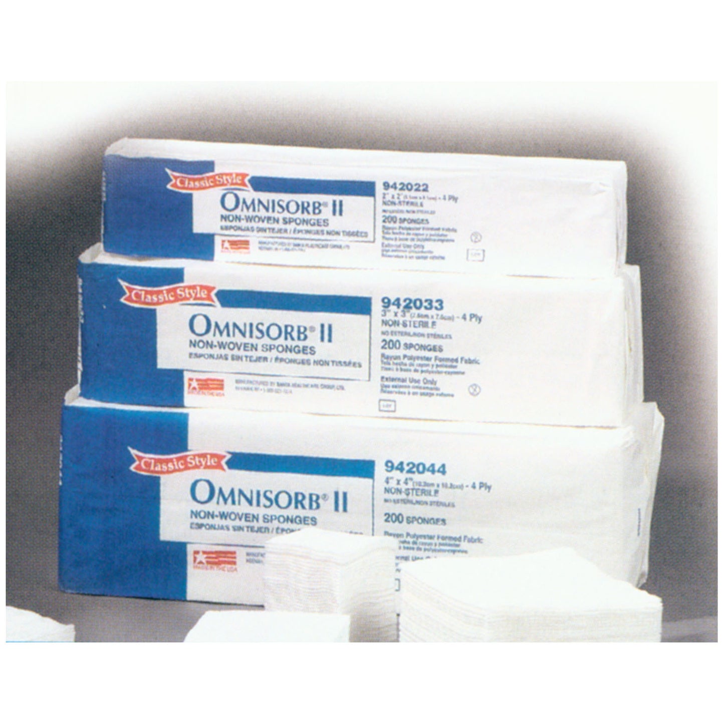 TIDI OMNISORB 4-PLY NON-STERILE NONWOVEN SPONGES