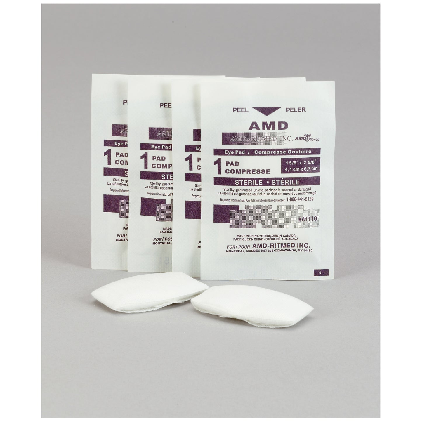 AMD MEDICOM OVAL EYE PADS, 50 per pack, 12 packs per case