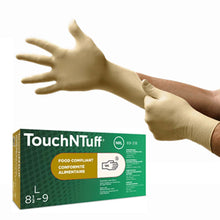 ANSELL TOUCHNTUFF LATEX GLOVE, 100 per box, 10 boxes per case - 6931800L