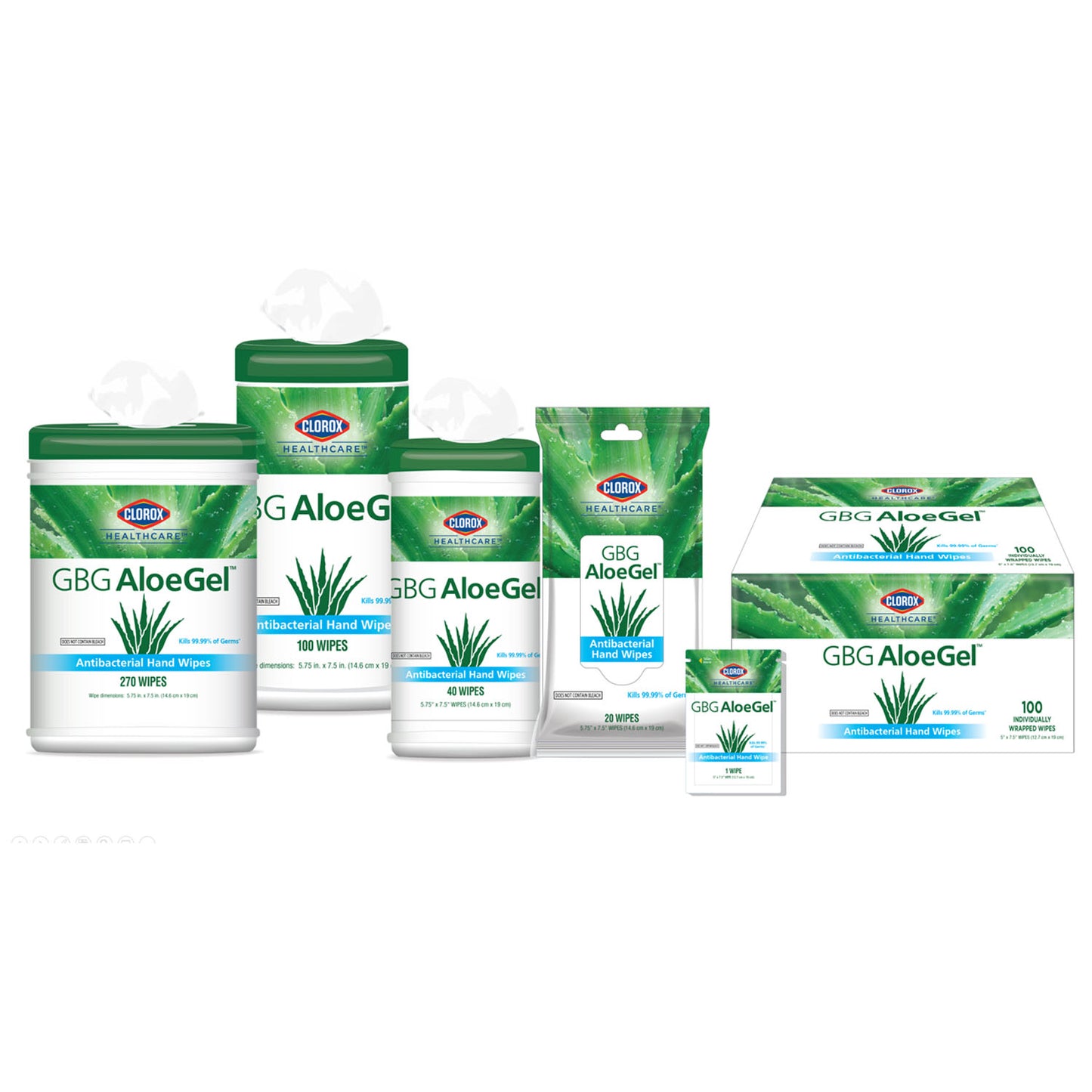 BRAND BUZZ CLOROX HAND SANITIZING WIPES, 12 per case