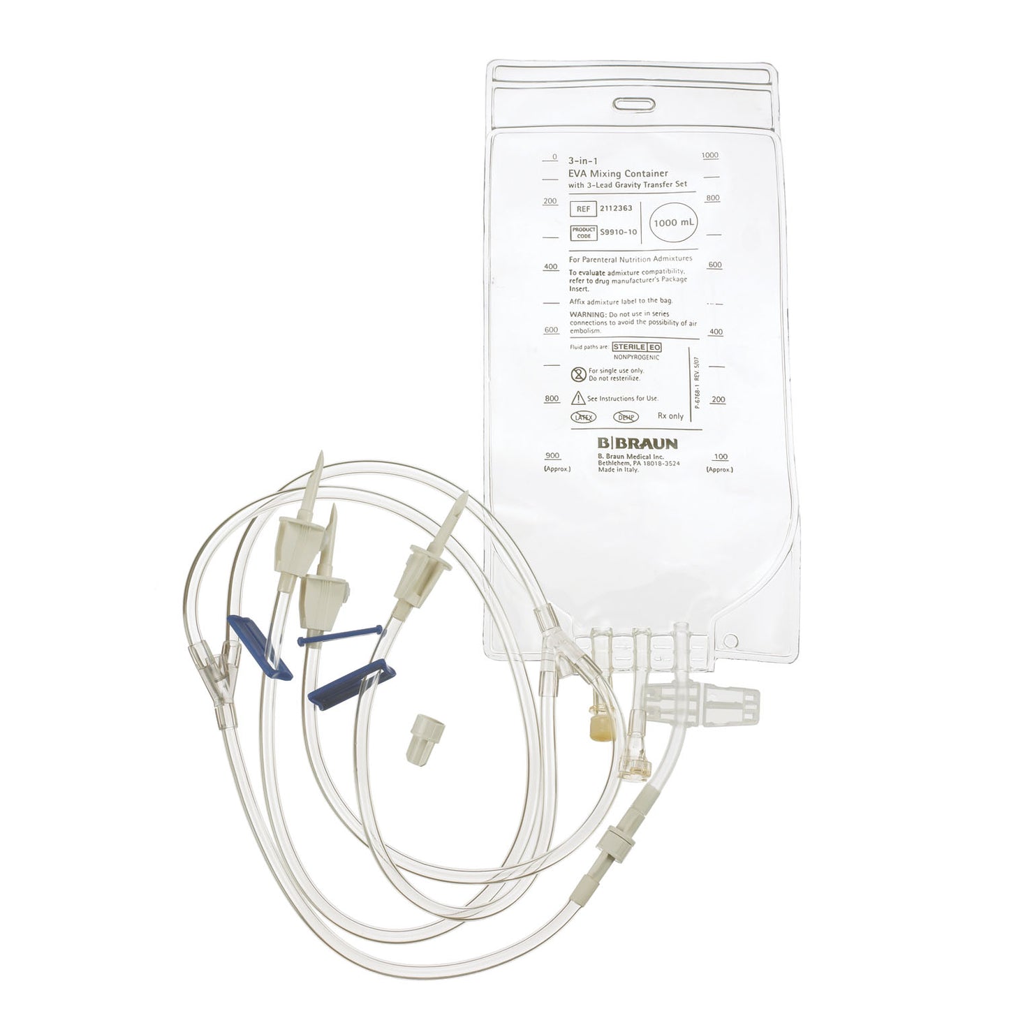 B BRAUN EVA FORMULATION 3-IN-1 MIXING CONTAINERS