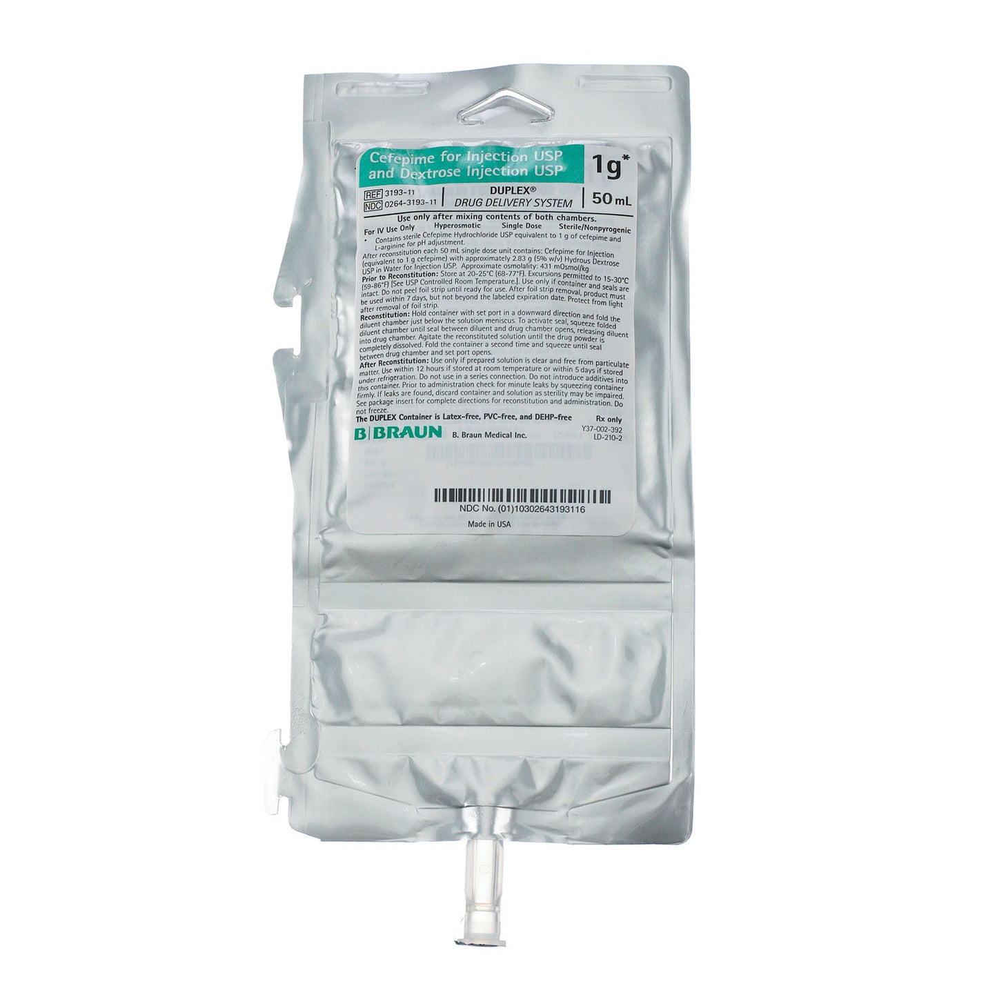 B BRAUN DUPLEX® DRUG DELIVERY SYSTEM
