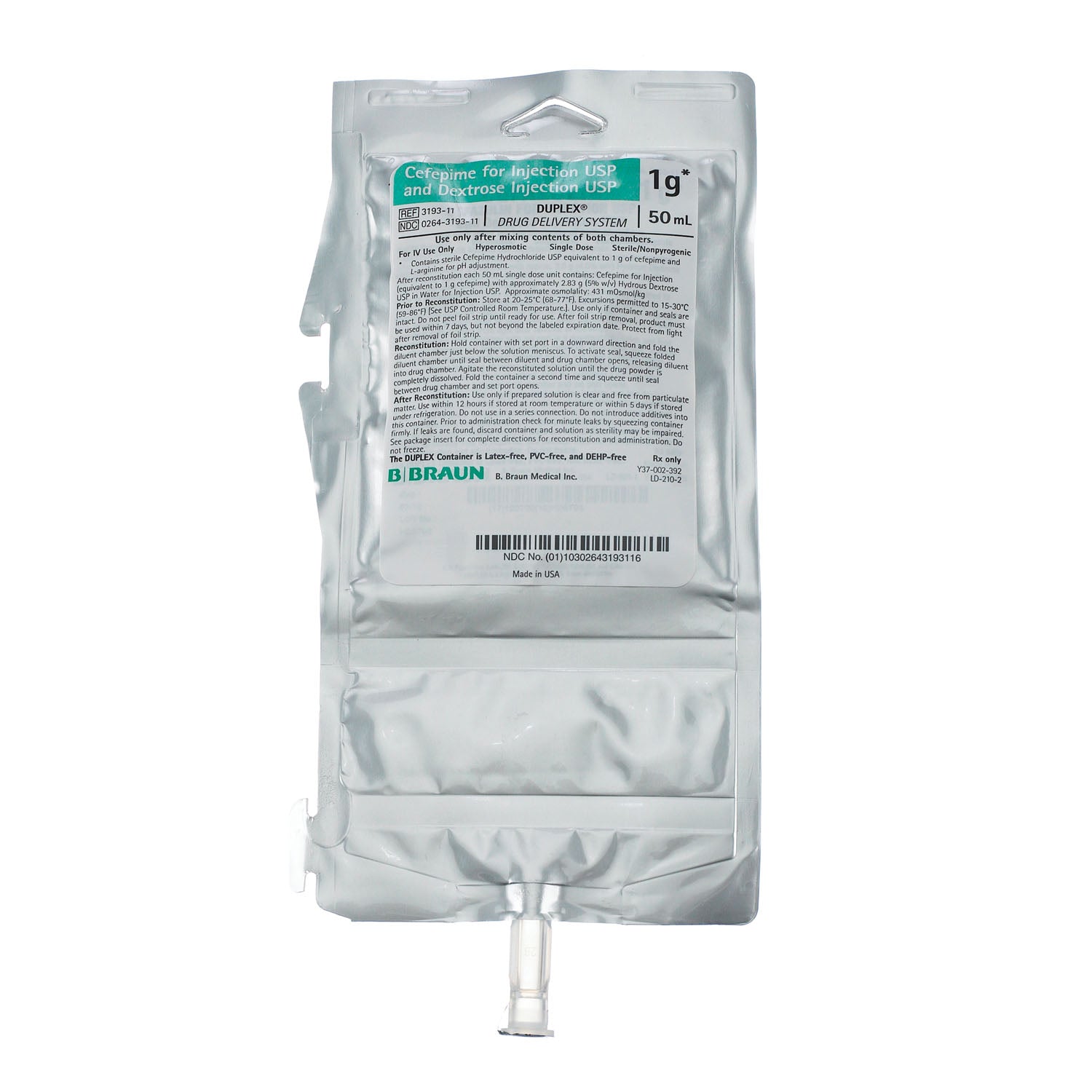B BRAUN DUPLEX® DRUG DELIVERY SYSTEM
