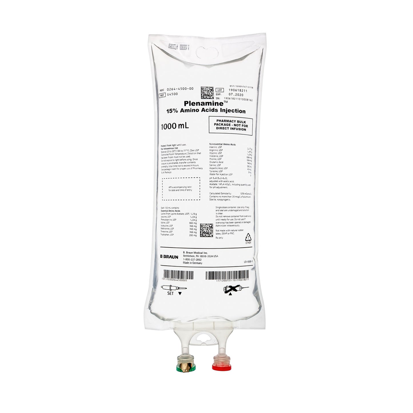 B BRAUN AMINO ACID INJECTIONS