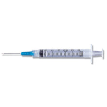 BD 3 ML SYRINGES & NEEDLES, 100 per box, 8 boxes per case