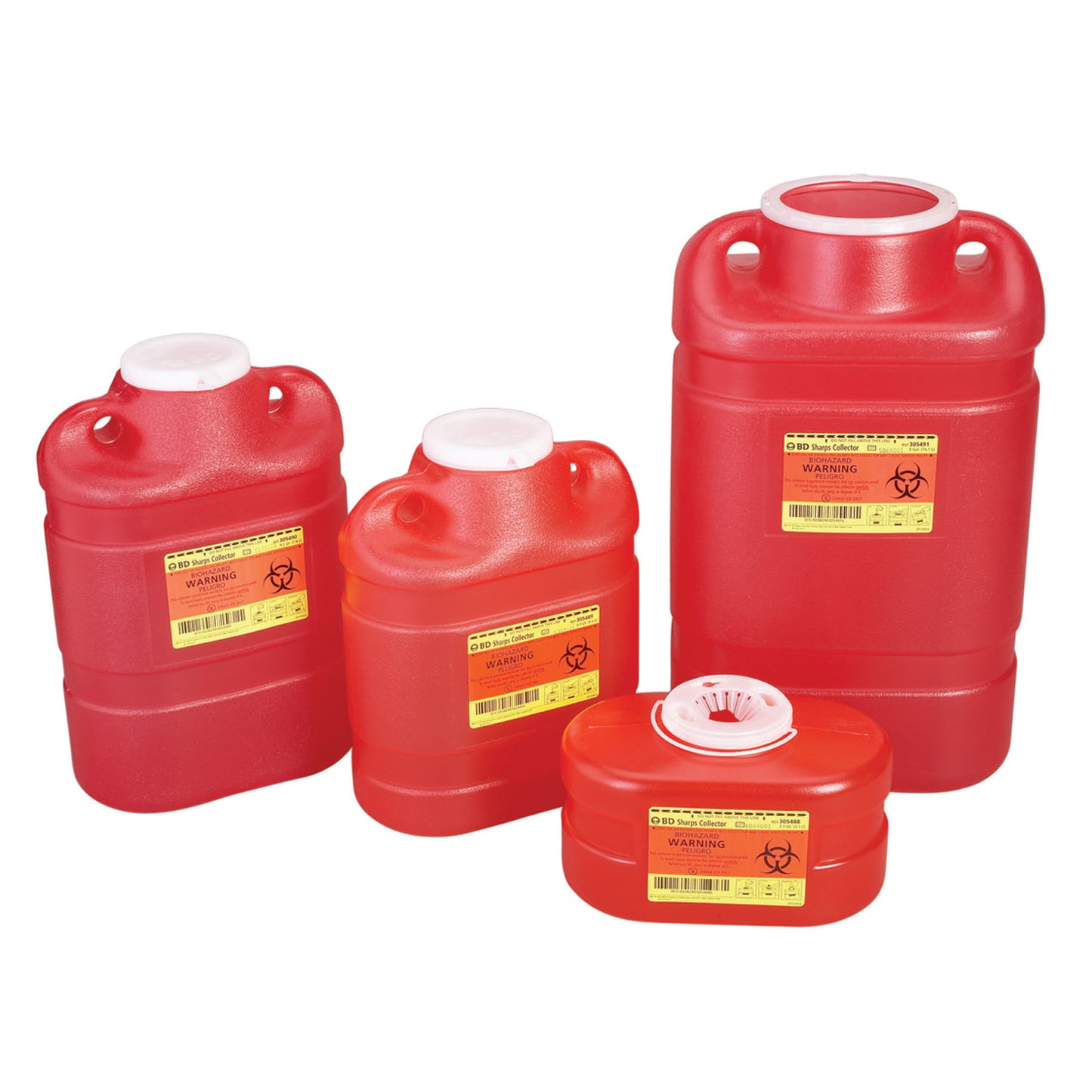 BD MULTI-USE ONE-PIECE SHARPS COLLECTORS, 8 per case