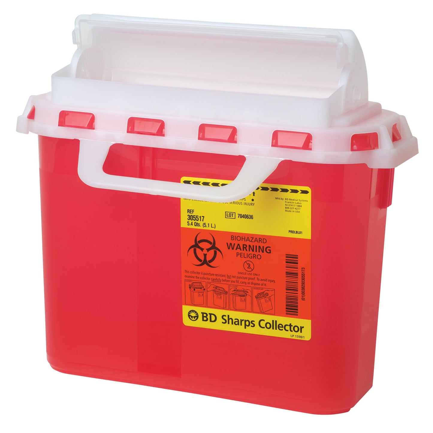 BD PATIENT ROOM SHARPS COLLECTORS, 20 per case