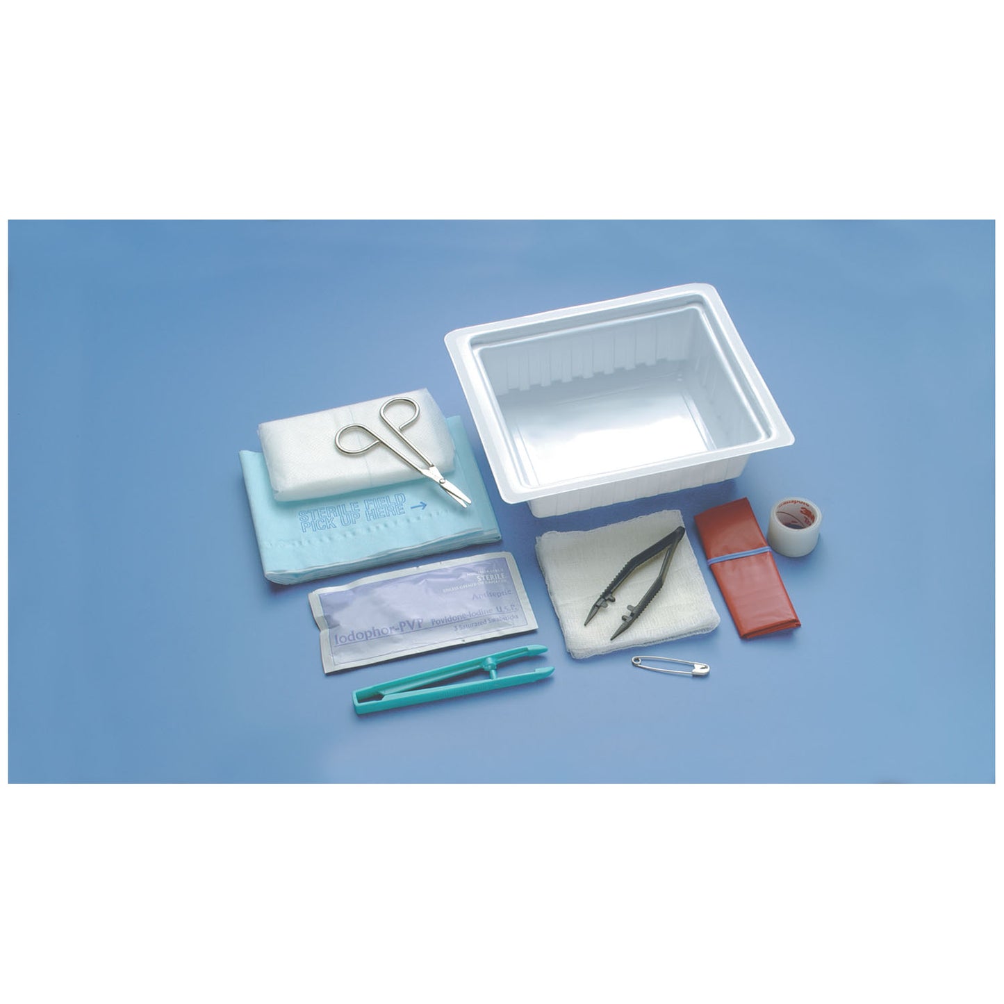 BUSSE DRESSING CHANGE TRAY WITH INSTRUMENTS, 20 per case