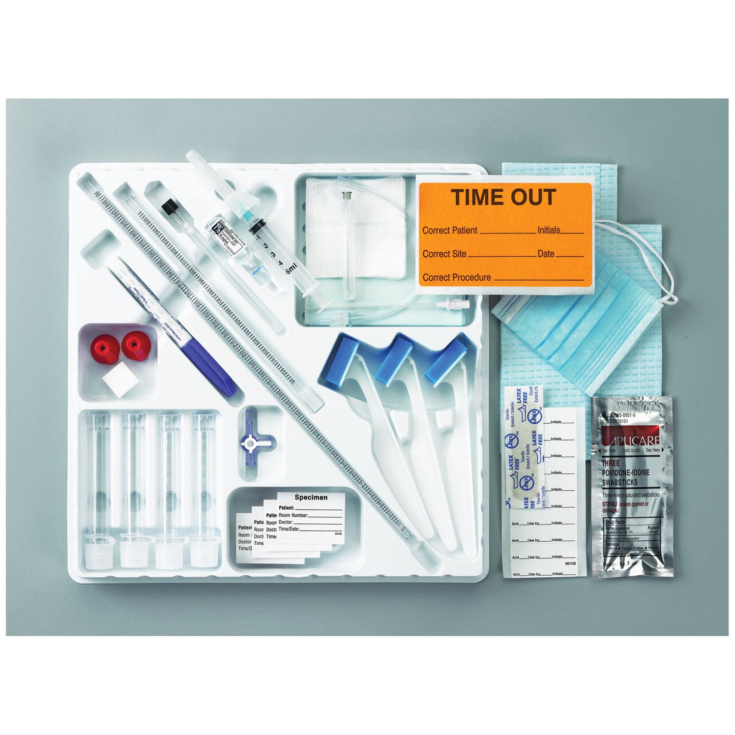 BUSSE SAFETY-DELUXE ADULT LUMBAR PUNCTURE TRAY, 10 per case