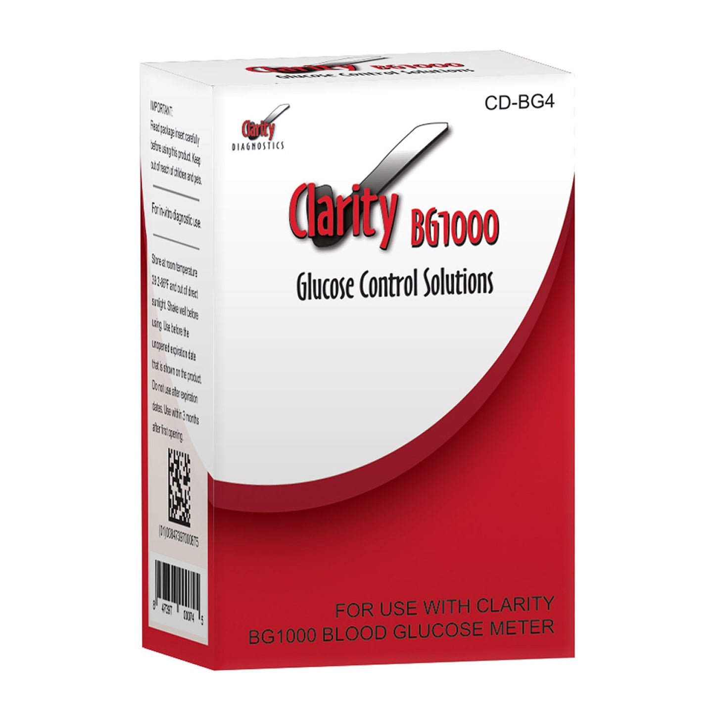 CLARITY DIAGNOSTICS GLUCOSE, 1 per box