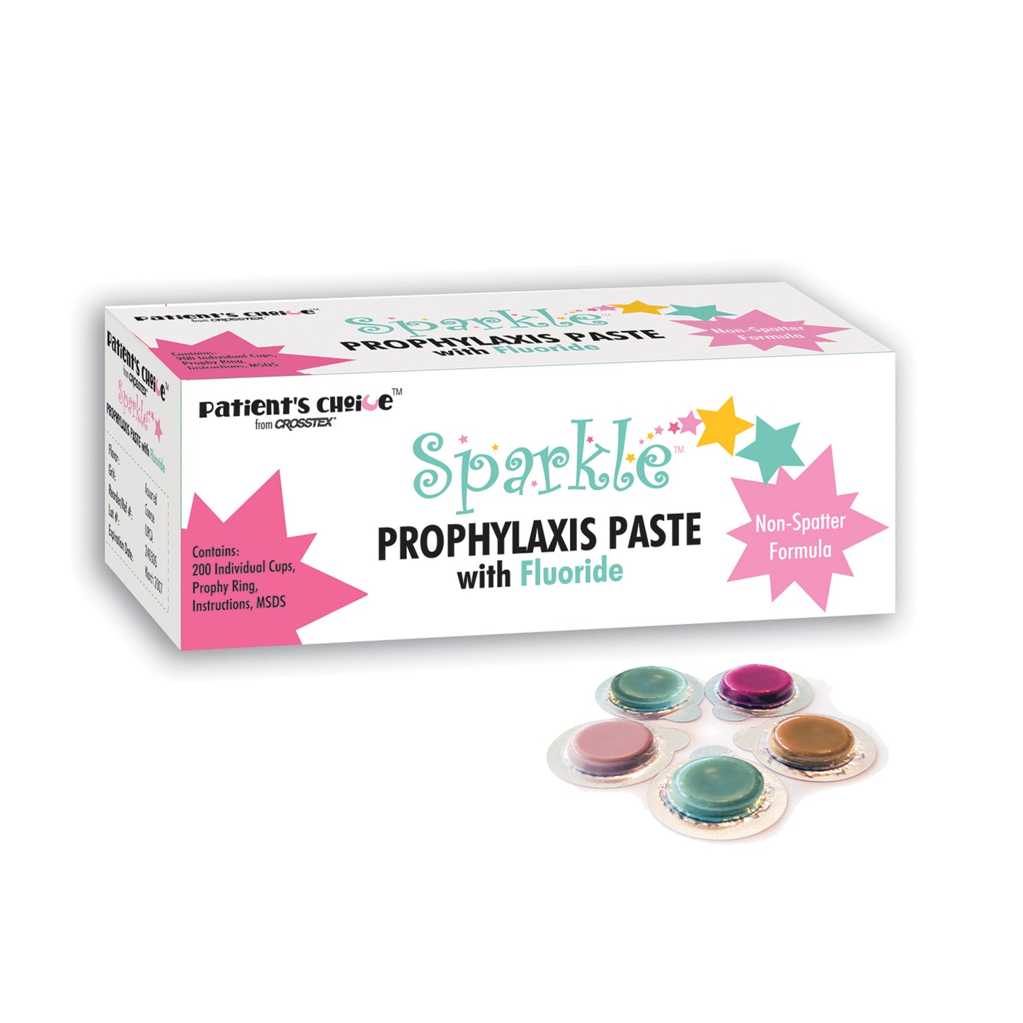 CROSSTEX SPARKLE PROPHY PASTE, 200 per box
