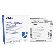 DUKAL ALBA XEROFORM PETROLATUM GAUZE DRESSINGS, 1 per pack, 25 packs per box