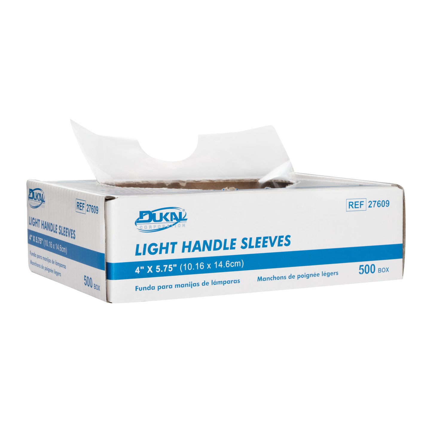 DUKAL HANDLE SLEEVE, 500 per box, 36 boxes per case