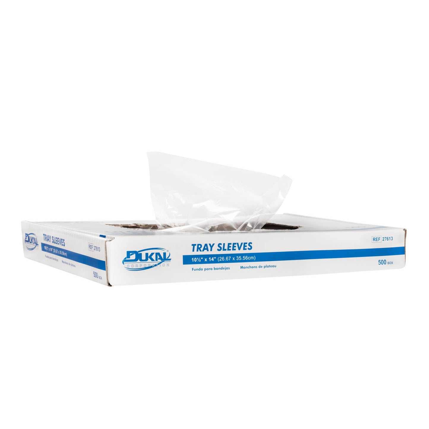 DUKAL TRAY COVERS & SLEEVES, 500 per box, 6 boxes per case