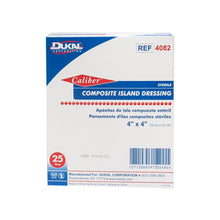 DUKAL COMPOSITE ISLAND DRESSINGS, 25 per box, 8 boxes per case