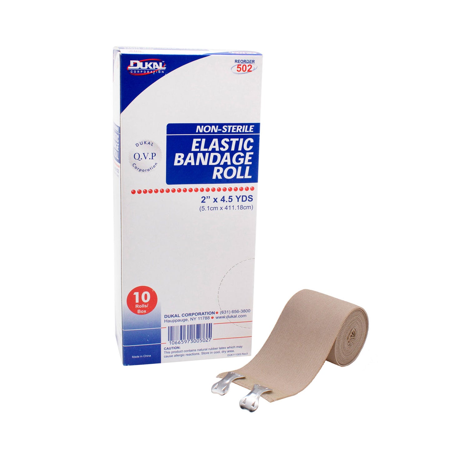 DUKAL ELASTIC BANDAGE, 10 per box, 5 boxes per case