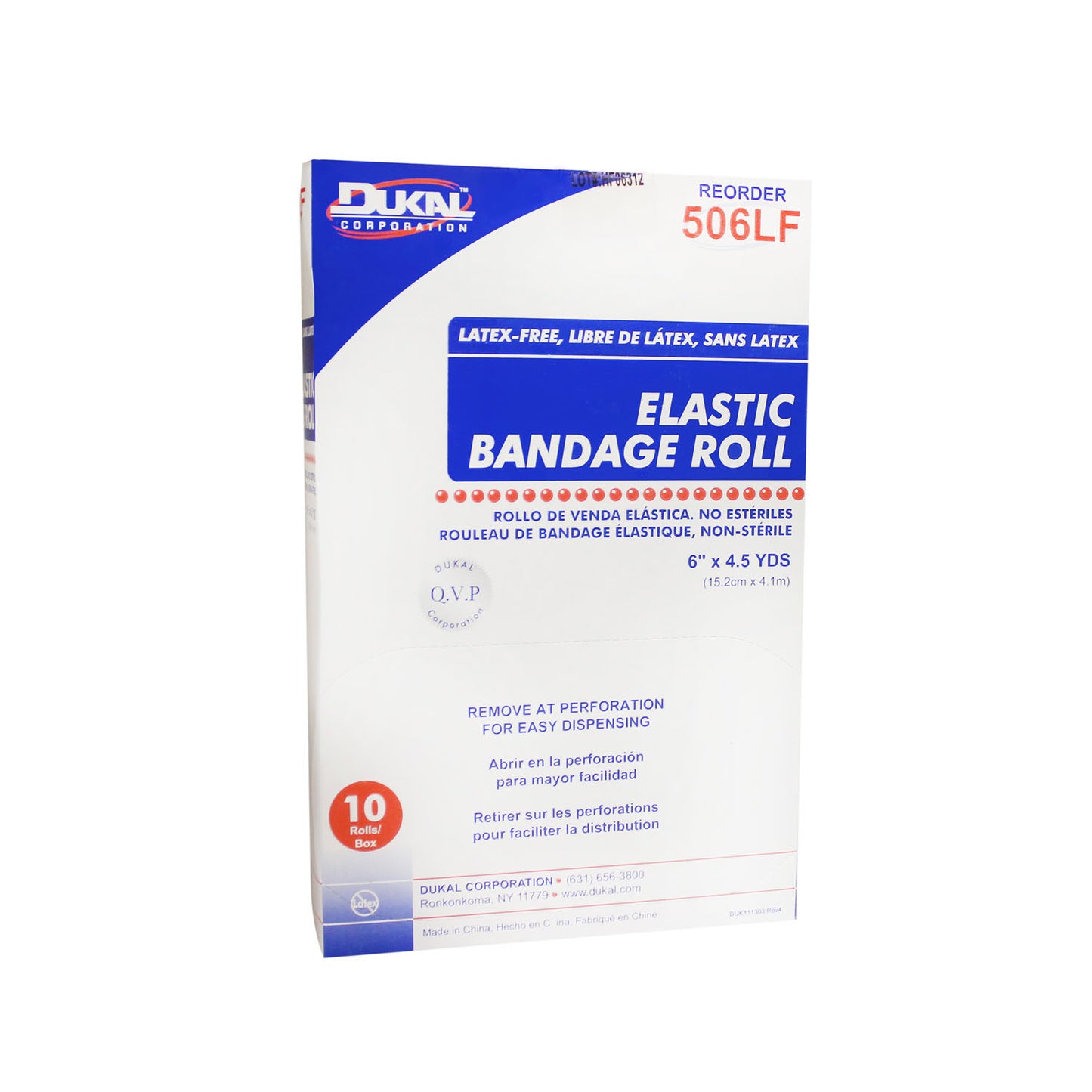DUKAL ELASTIC BANDAGE, 10 per box, 5 boxes per case