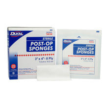 DUKAL POST-OP SPONGES, 2 per pack, 25 packs per box, 24 boxes per case