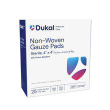 DUKAL STERILE PADS, 25 per box, 24 boxes per case