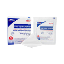 DUKAL PREMIUM NON-WOVEN SPONGES, 2 per pack, 40 packs per box, 30 boxes per case
