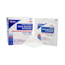 DUKAL PREMIUM NON-WOVEN SPONGES, 2 per pack, 50 packs per box, 12 boxes per case
