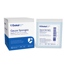DUKAL BASIC GAUZE SPONGES, 2 per pack, 50 packs per box, 30 boxes per case