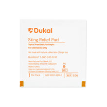 DUKAL STING RELIEF PAD, 1500 per box, 2 boxes per case