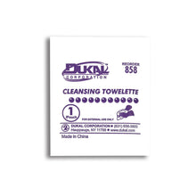 DUKAL CLEANSING TOWELETTE, 1 per pack, 100 packs per box, 20 boxes per case