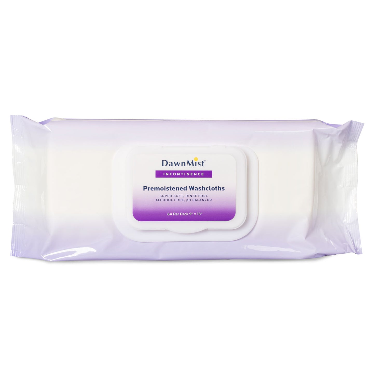 DUKAL DAWNMIST WASHCLOTHS, 64 per pack, 8 packs per case