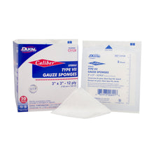 DUKAL CALIBER GAUZE SPONGES, 2 per pack, 50 packs per box, 24 boxes per case